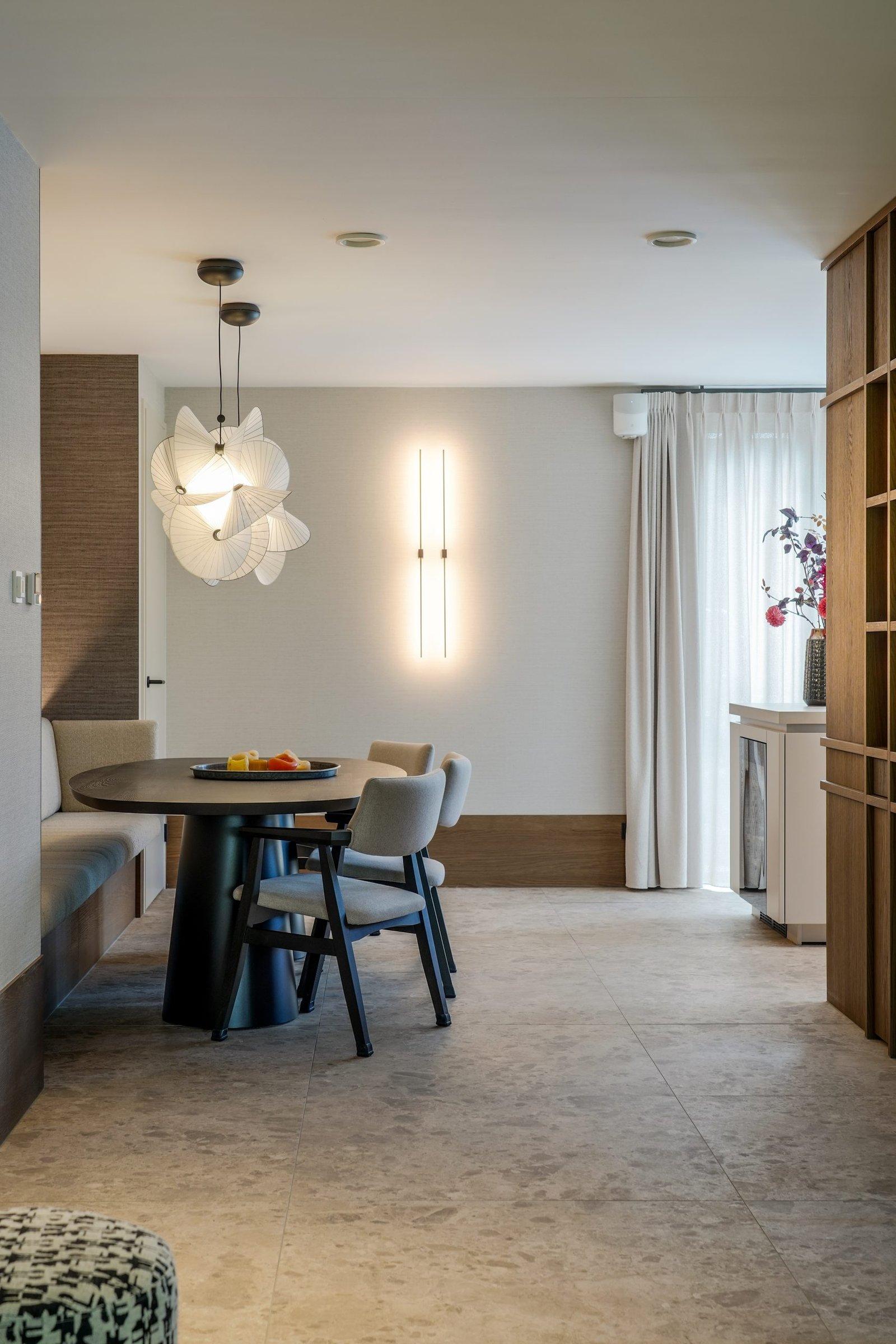 Eethoek met hanglamp